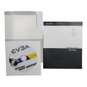 EVGA GeForce 500 Series Driver Installation Disc & User Guide Manual 11-560-99-1